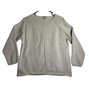 Eddie Bauer Womens Sweater Size Small Tan 100% Cotton